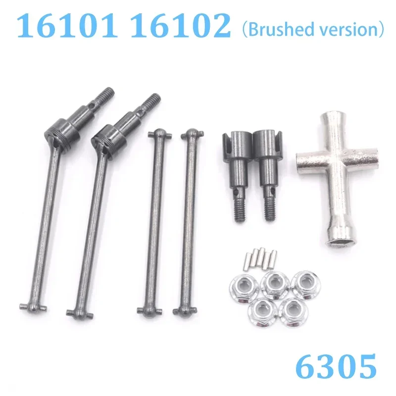 SCY 16101 16102 Brushed Version RC Automotive Parts Turning Shaft Gear Bearing Pull Rod Steering Cup Swing Arm Motor Tire Screws 3