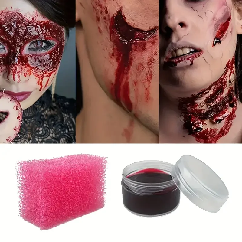 Sangue Finto Mehron SPFX &ndash; Gel Coagulato Per Trucco Zombie &ndash; 0.5 Oz &ndash; Realistico