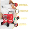 Simulation Basket Toy Toy for Toddlers Kids Role-playing Cart Simulated Shopping Trolley Abs Pretend Child Early Educational Toy 3