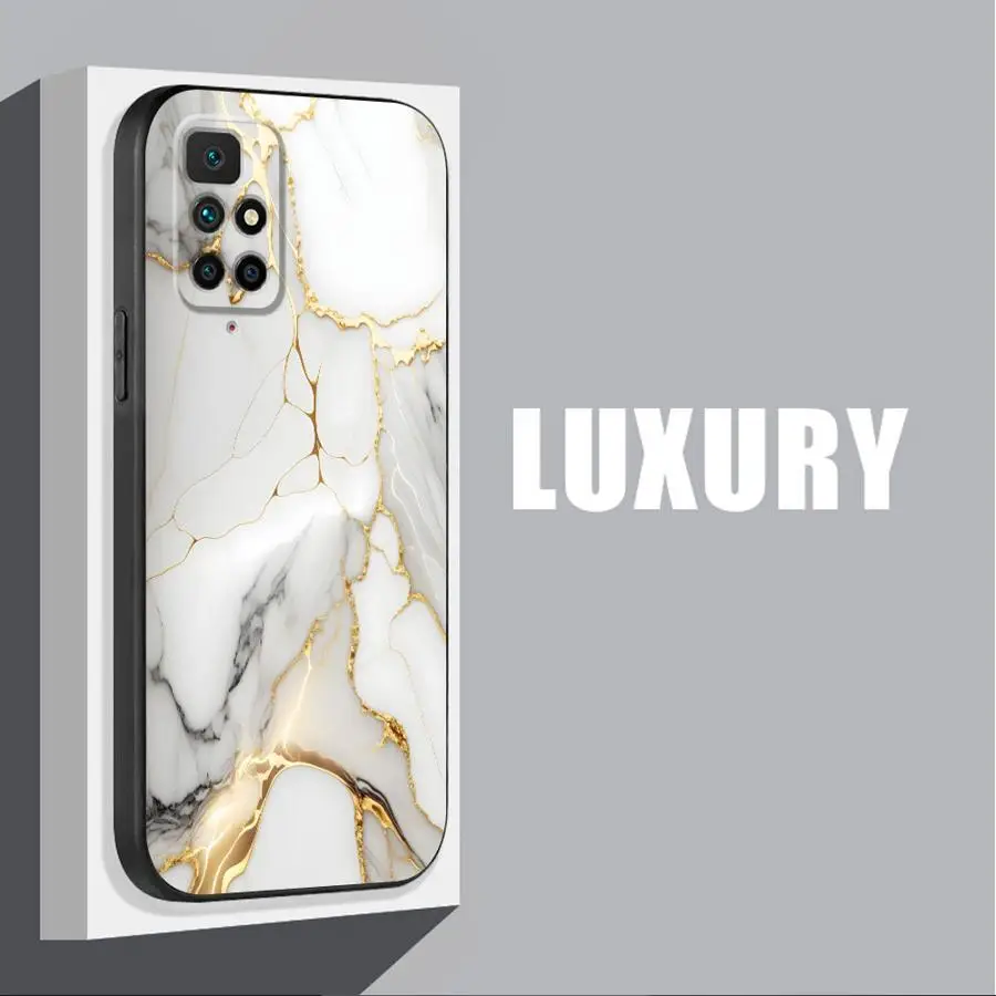 Elegant Marble Design Soft Cover - Fashionable Phone Case