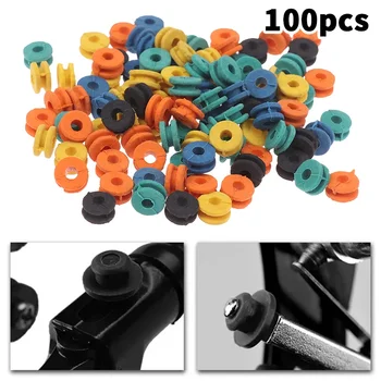 100 pz/borsa Ago per tatuaggio Occhielli in gomma Capezzoli Ago Pad Armatura Bar Accessori per tatuaggi Accessorio per macchinetta per tatuaggi