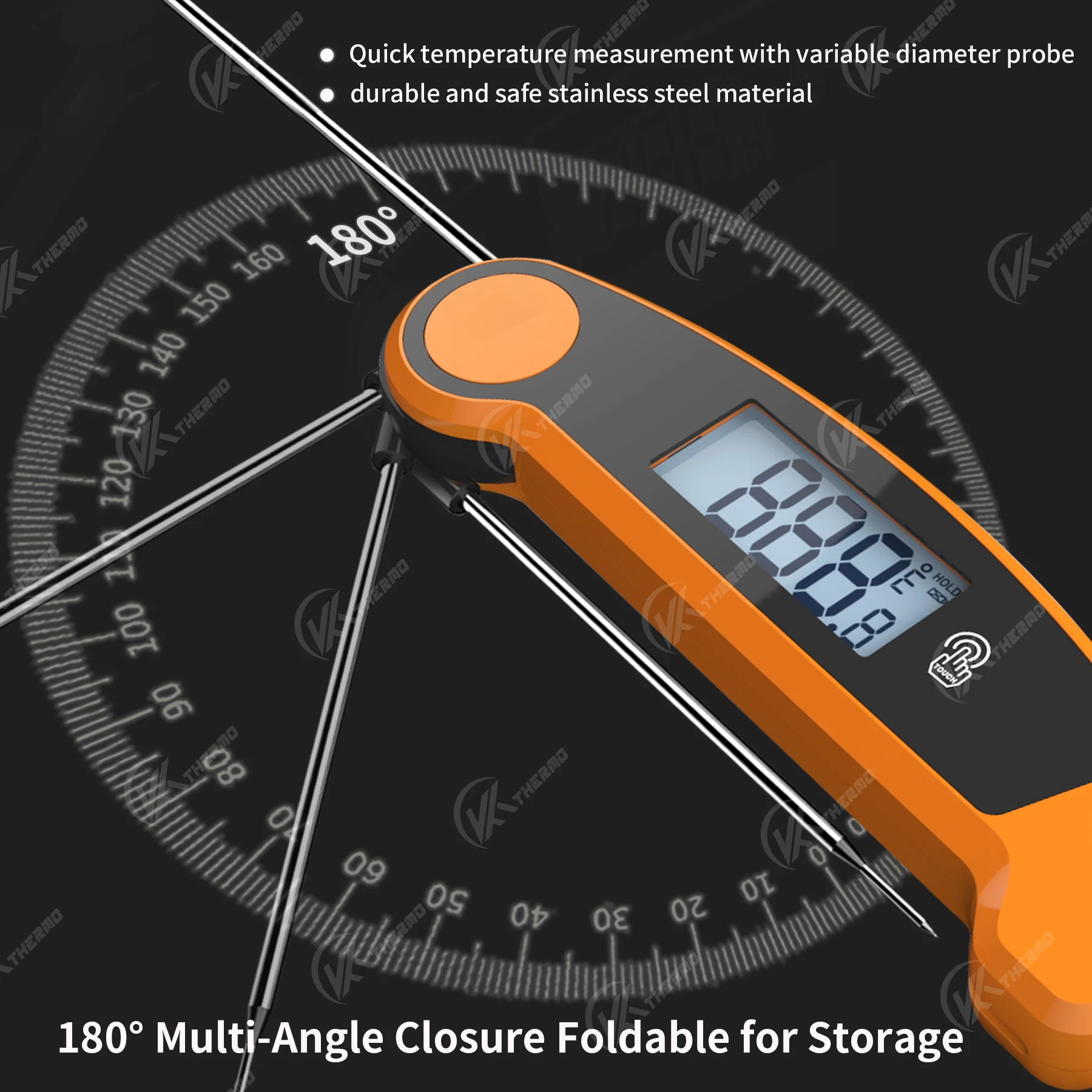 Digital kitchen thermometer, for meat, water, milk, food cooking, BBQ probe, electronic oven, kitchen tools 4