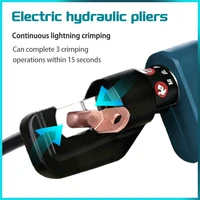 Pince à sertir hydraulique électrique Portable SME-70 4-70 mm2, batterie au Lithium, cuivre et aluminium, charge de Terminal pour électricien 5