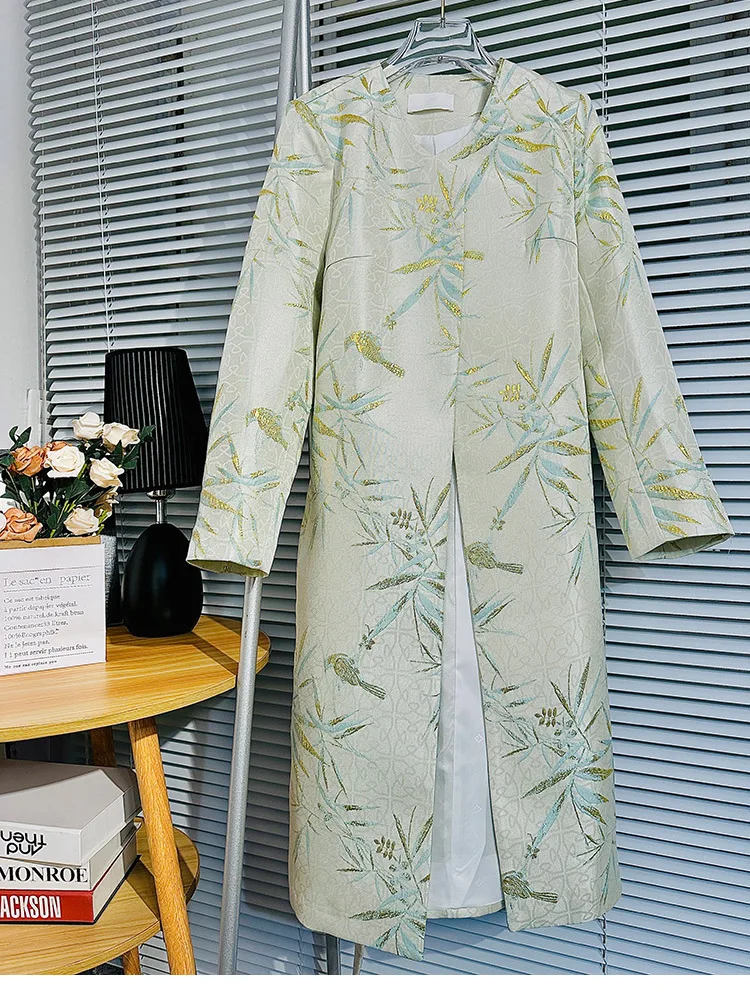 

2024 chinese style improved tangsuits coat women elegant daily tangsuits coat vintage lady tangsuits coat women Windbreaker