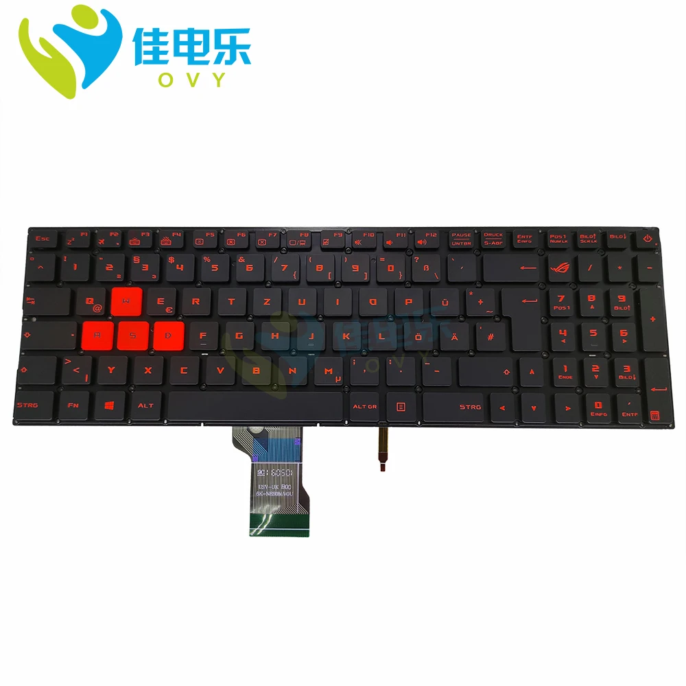 bg uk alemanha canadense francês computador portátil retroiluminado teclado para asus rog