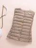 0-10℃ Ultralight Down Vest Women 2024 New Autumn Winter Female Duck Down Waistcoat Puffer Feather Padded Sleeveless Warm Jackets 4
