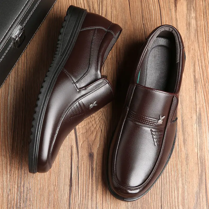 Leather Shoes Business New Men's Casual Patent Leather Shoe