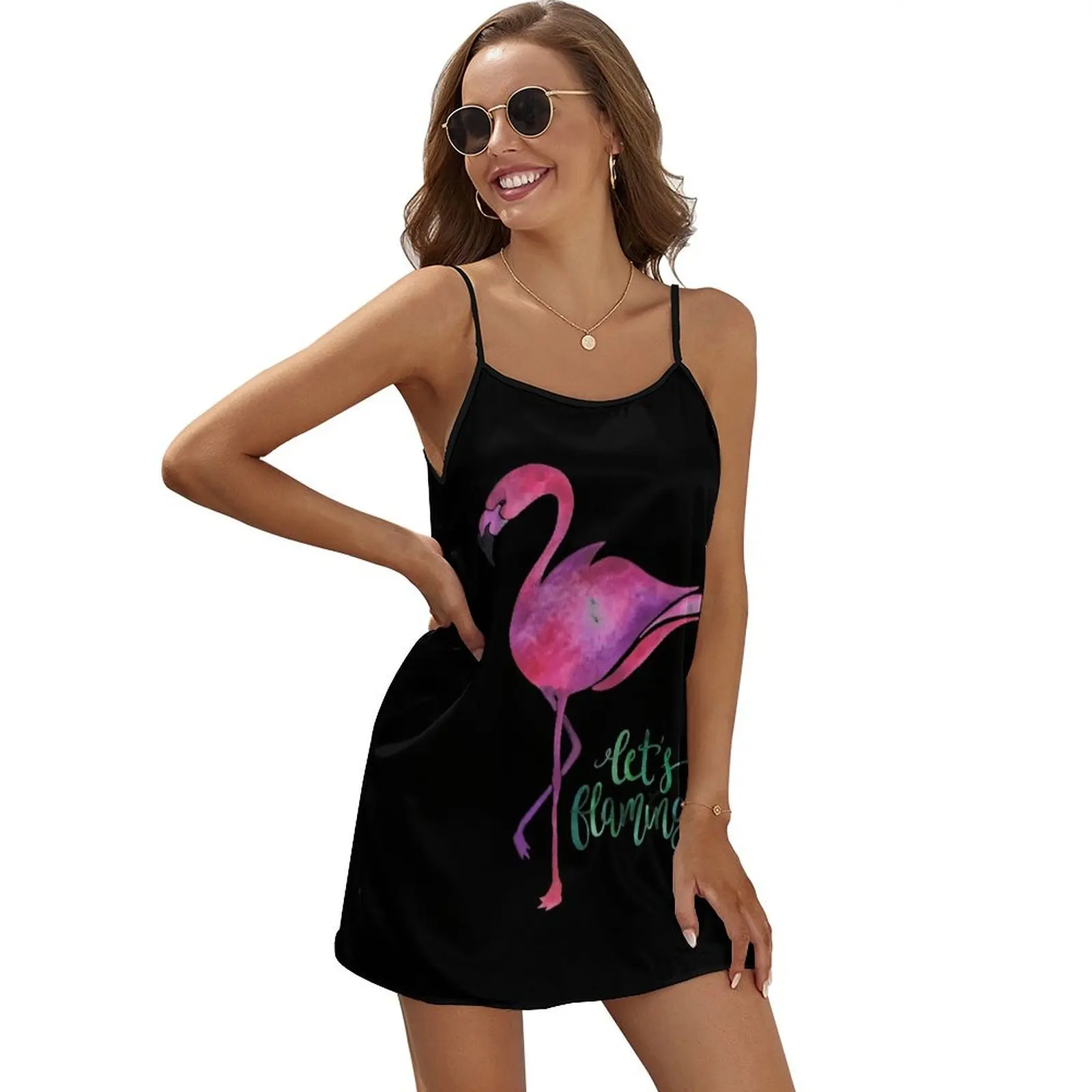 

Let's Flamingle! Sleeveless Dress Women's summer skirt sexy dress summer dress woman 2024