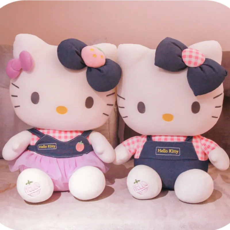 

Детская кукла Kawaii, 30 см, Hello KT, кот, плюшевая игрушка, милая девушка, кукла, мягкое сердце, подарок на день рождения, искусственная игрушка для украшения комнаты