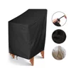 3 Sizes Dustproof Chair Organizer Stacked Chair Dust Cover Storage Bag Outdoor Garden Patio Furniture Protector Waterproof 2