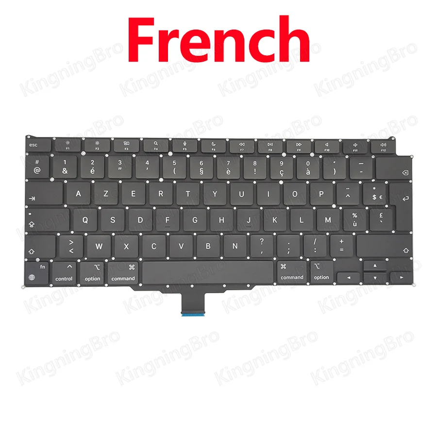 Clavier De Rechange Français – Compatible MacBook Air 13" M1 A2337 (fin 2020) – Vis & Tournevis Inclus