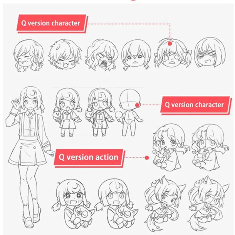 Anime Characters Tracing Sketch Tutorial Book Human Body Structure Dynamic  Copy Practice Line Draft Practice Books - AliExpress