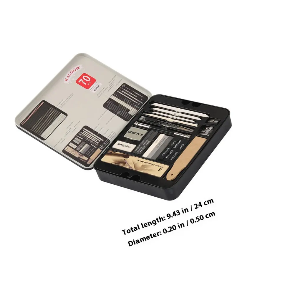 1 박스 스케치 연필 세트 라인 드로잉을 위한 프리미엄 아트 드로잉 연필 학교 사무실 사용 전문 스케치 도구 키트