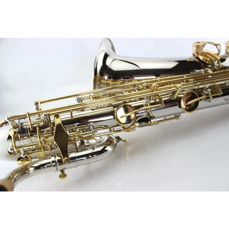 MARGEWATEEbBaritoneSaxophoneBrassNickeSilverGoldKeyBariSax