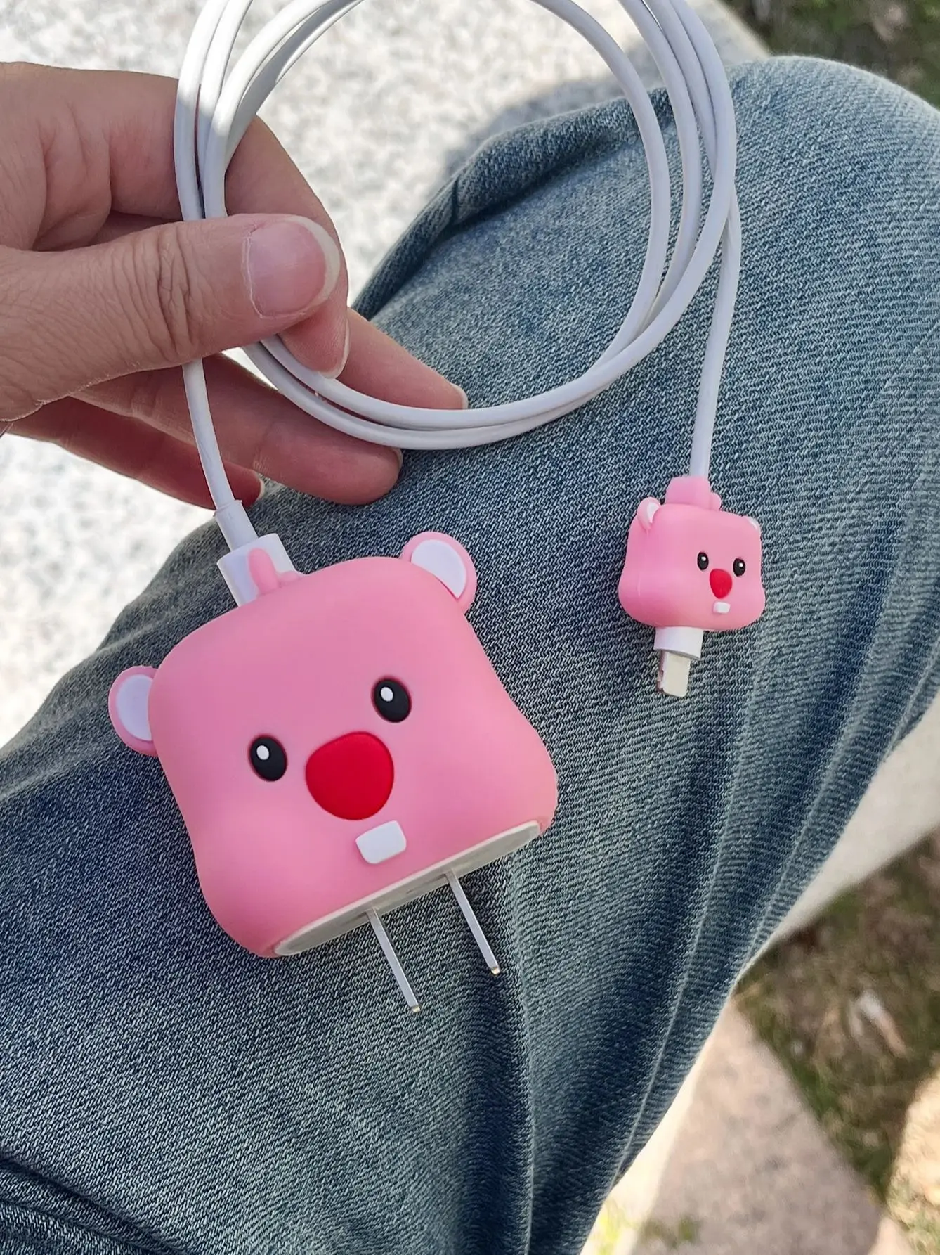 Glittery Cartoon Love Heart Case for AirPods