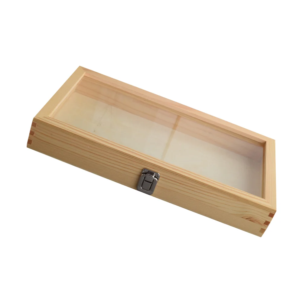 

Insect Display Case Wooden Butterflies Specimen Display Box Durable Vintage Specimen Case with Dustproof Transparent Cover