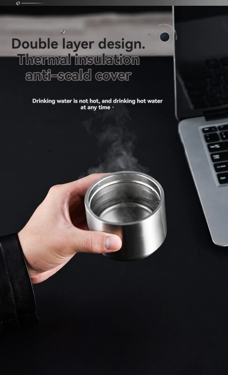 2L/3L Thermos Water Bottle Insulated Hydro Flask With Folding Handle Stainless Steel Outdoor Sports Bottle Hot Water Bottle