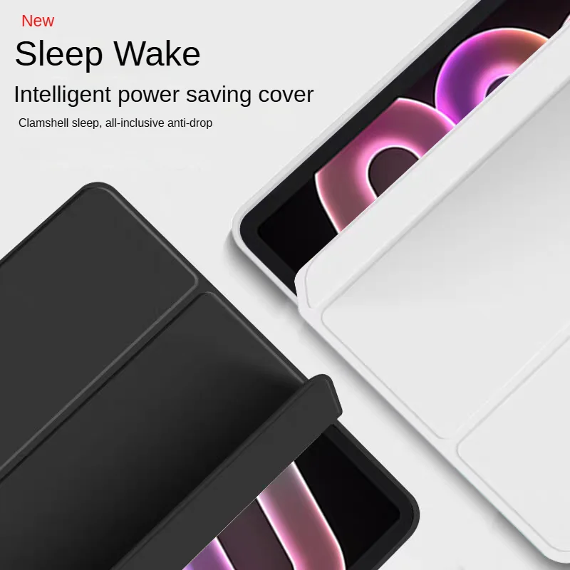 Premium Protective Magnetic Folding PU Stand Case with Soft TPU Back