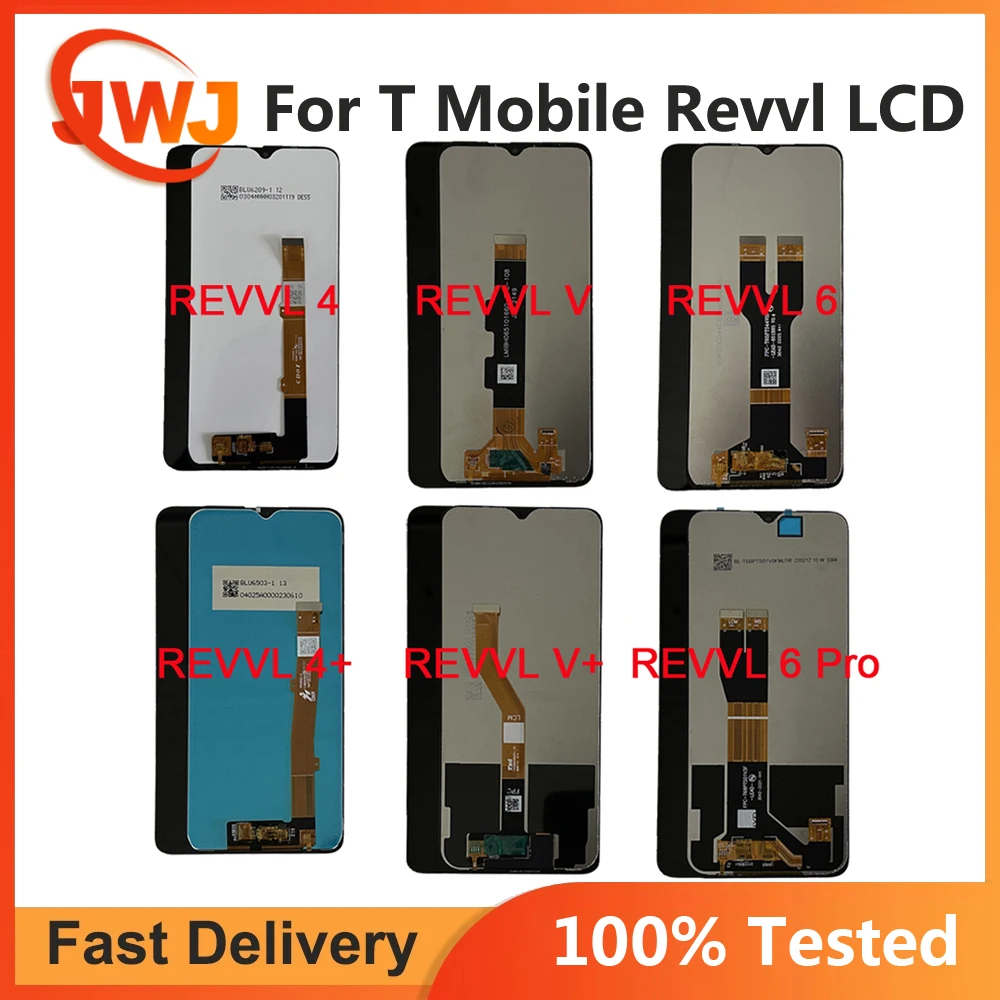 Per T-Mobile Revvl 6 Pro 5G Lcd Tmaf035G Display Digitizer T Telefono Lcd Per Revvl4 4 + Revvl V Plus Lcd Revvl V Revvl6 Lcd