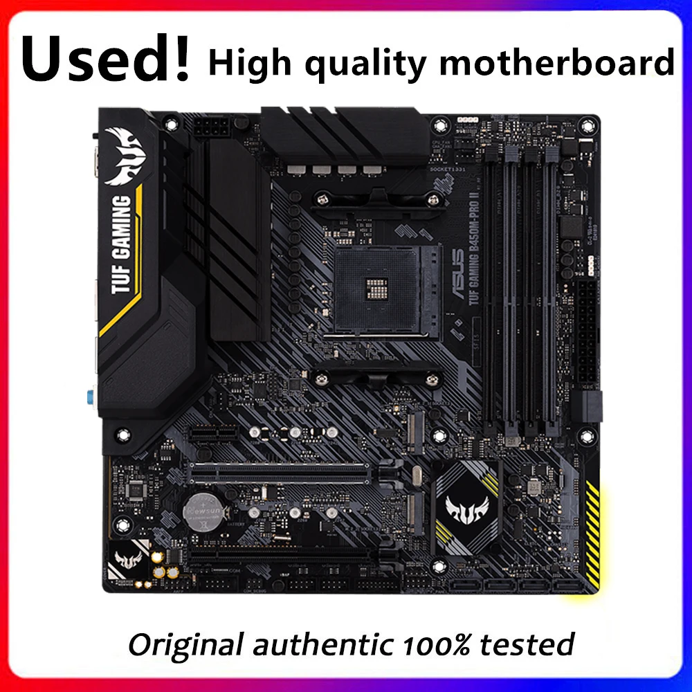 Per Asus Tuf Gaming B450M-Pro Ii Presa Per Scheda Madre Am4 Ddr4 Per Amd B450M B450 Scheda Madre Desktop Originale Scheda Madre Usata