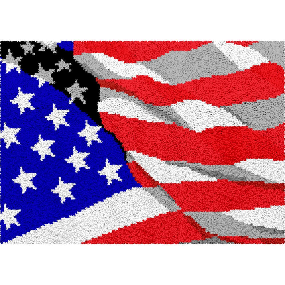 

Carpet embroidery with Pre-Printed Pattern Latch hook kit Crochet strings rugs Crafts for adults Strapin for carpet Hobby stuff