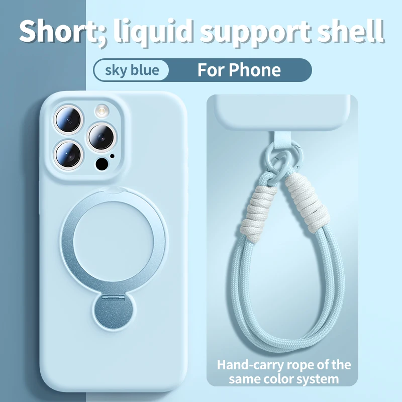 Enhanced Magnetic Lanyard Phone Case with Wireless Charging Capability