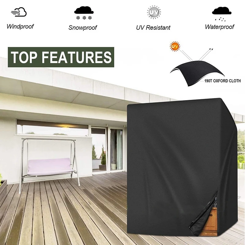 Strand Stuhl Staub Abdeckung Lagerung Tasche Garten Schaukelstuhl Voller Schutz Liefert Outdoor Schaukel Sofa Wasserdichte Oxford Tuch – Detail 1