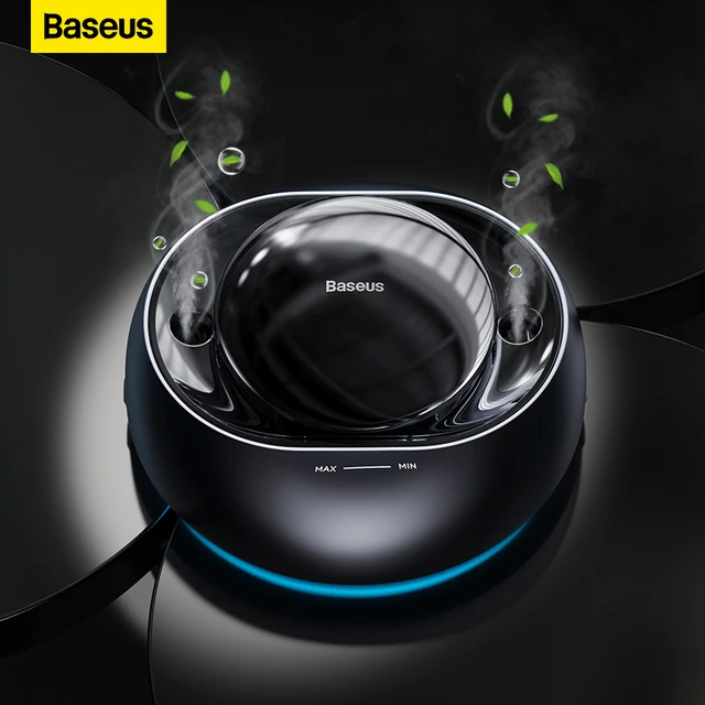 Baseus Auto Lufterfrischer Dual-Port Parfüm Smart APP Control Auto Duft Mit  RGB Licht Für Auto