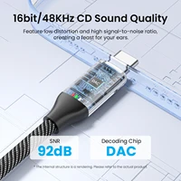 [2Pcs] Vention USB Type C to 3.5mm Jack Earphone Adapter Headphone USB C Cable Audio Adapter with DAC For iPhone 17 16 15 Xiaomi 4