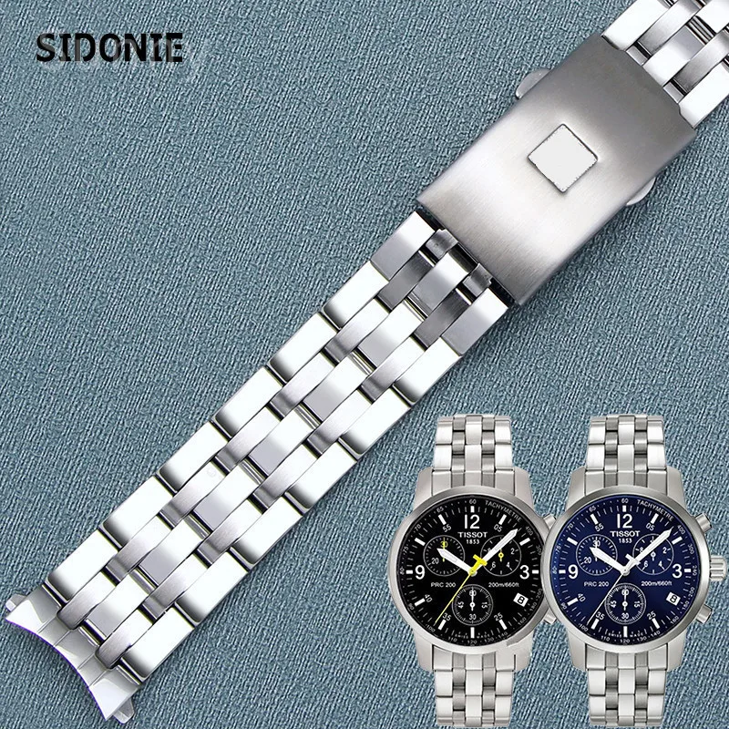 

Ремешок для часов Tissot, стальной браслет, 1853 оригинальный T17 T461 T014 Prc200, цепочка из нержавеющей стали