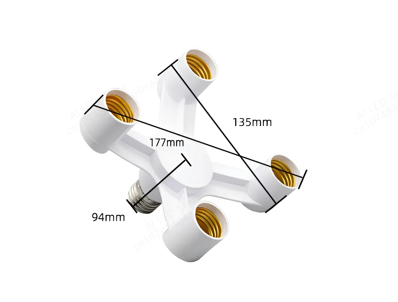 E27 LED Base 220V Light Screw Splitter Adapter Lamp 110V Holder Seadf8c9a749f40aaa30ab3824212f3352
