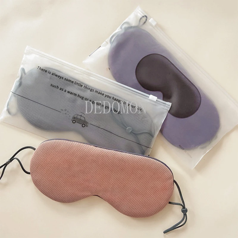 Eye Mask 1Pc Sleep Mask Natural Sleeping Eye Mask Eyeshade Cover Shade Double-sided Available Breathable Blindfold Travel Rest Eye Patch