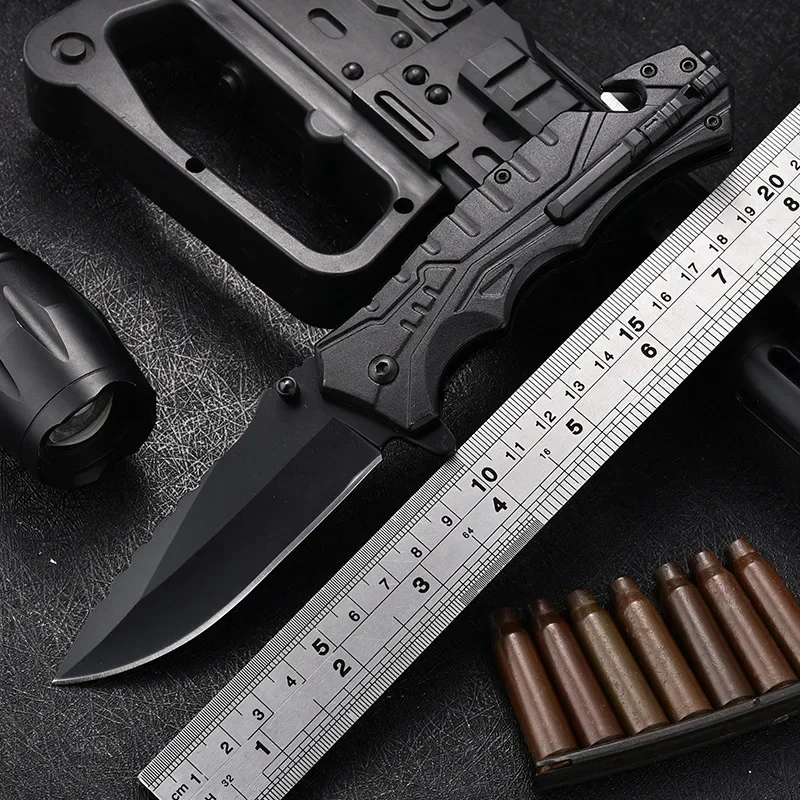 

High-Hardness Folding Knife Camping Tactical Outdoor Self-Defense Mini Folding Knife Multi-Functional Survival Swiss Army Knife