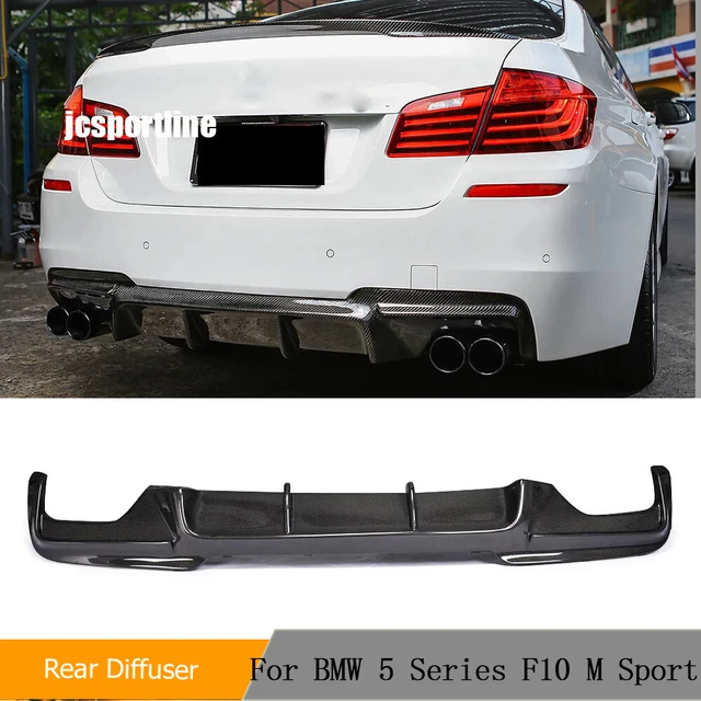 BMW車用リアバンパーブレード,5シリーズf10f11mスポーツバンパー,カーボンファイバーリアカラー,2012-2016 AliExpress