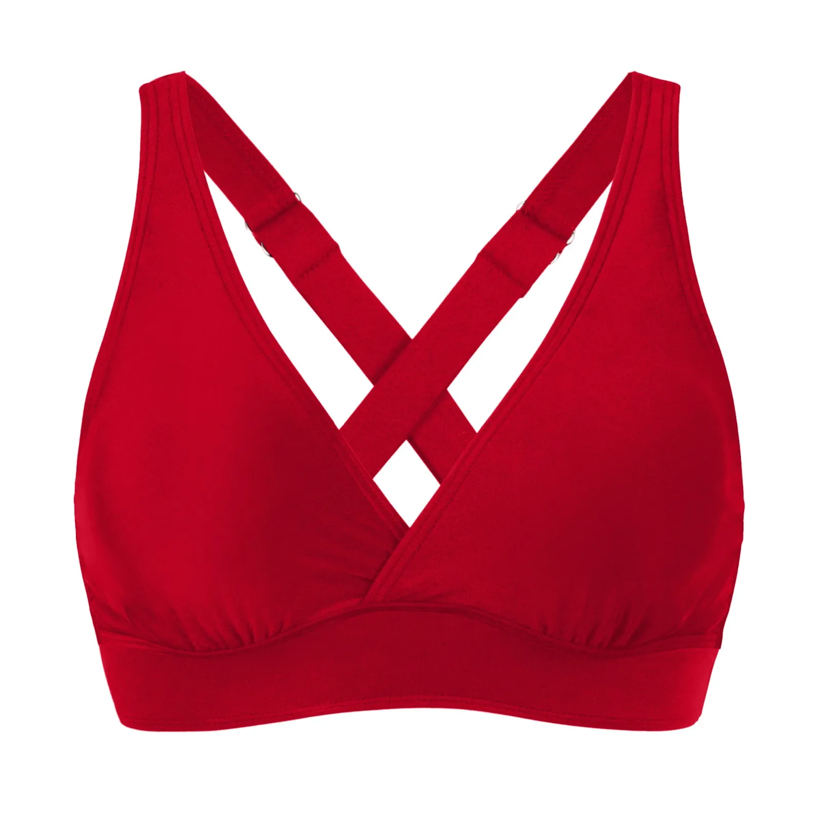Bikini Set Bikini Swimsuit Women Swimwear Bathing Suits For Girls Women Elastic Swimwear Tops Underwire Full Coverage Bikini Top Push Up Swim Crop Top Tie