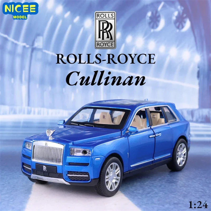 1:24 Rolls-Royce Cullinan Suv High Simulation Diecast Metal Alloy Model Car Sound Light Pull Back Collection Kids Toy Gifts A253