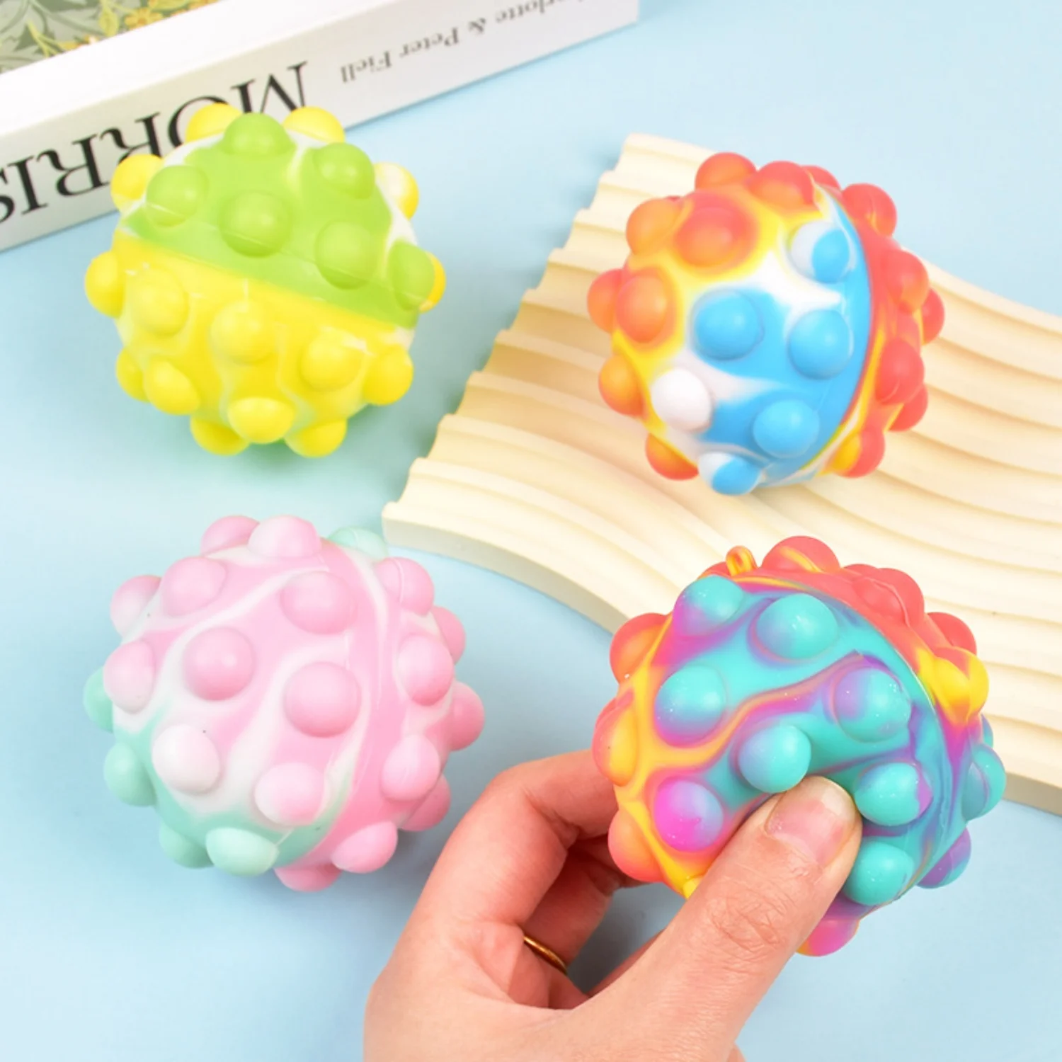 Push Pop Bubble Fidget Sensory Toy 3D Stress Balls For Autism, Stress, Anxiety, Classroom Prizes Student Gifts_voghion.com