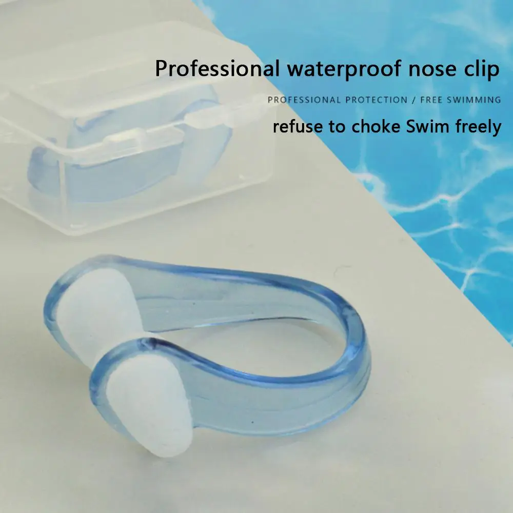 

Soft Swimming Nose Clip Unisex Silicone Waterproof Nose Clip With Box Adults Surf Diving Swimming Pool Accessories