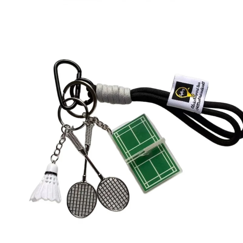 Badminton Tennis TableTennis Keychain Souvenir Sports Bag Pendant 3D Acrylic Gift