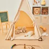 Portable  Teepee Tent Large Play House for Children Tents Kids Canvas Indian Play Tent Wigwam Child Tipi Room Decoration 4
