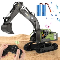 1/18 RC Excavator Dumper Truck Crawler Alloy Tractor Loader 2.4G Radio Controlled Car Engineering Toy For Boy Gift Multi-Channel 1