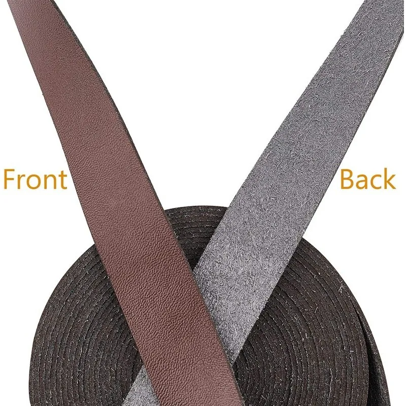 196 Inch Soft Leather Strap Strips 3/4 Inch Wide Leather Strap Belt Full Grain Cord Wrap DIY Crafts Projects