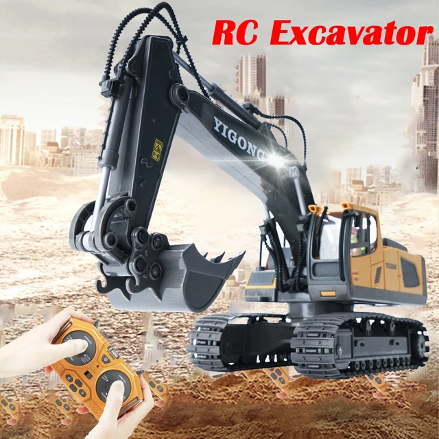2.4Ghz 1:20 RC Excavator Remote Control Truck RC Crawler Engineering Vehicle Excavator Car Truck Radio Control Cars For Kids 1