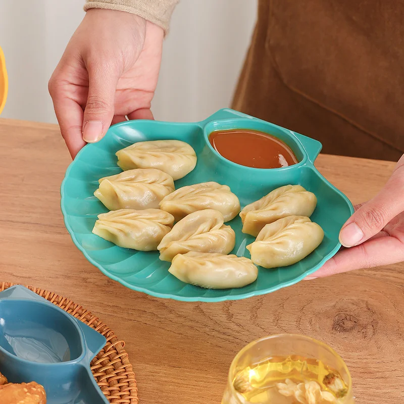 Kitchen Breakfast Snack Dip Tray Dried Fruit Sauce Plate for Household Snacks