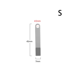 Titanium Alloy Keychain Pendant - Durable Outdoor Accessory (S)