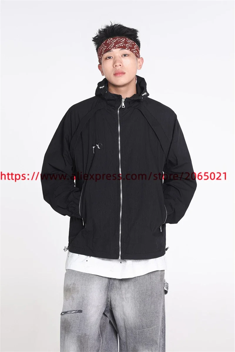 Thug Club Metal Logo Jacket Men Women Patchwork Sunscreen Windbreaker Jackets 12 Seae045a0d2ee44f1a4d29406be473647i