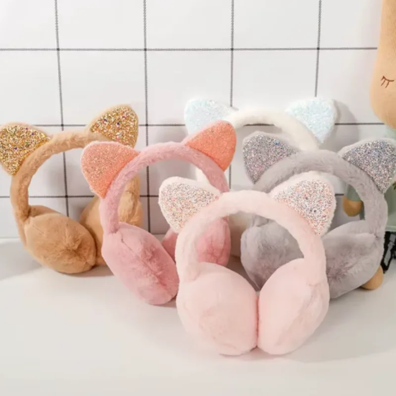 Winter Cat Ear Ear Muffs Women Girls Cold Protection ear muffs