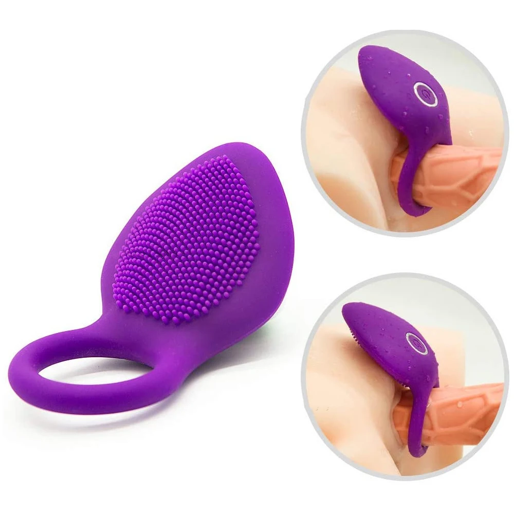 

Clitoris Stimulator Penis Ring Vibrating G-Spot Delay Lick Vagina Orgasm Lock Fine Sleeve Vibrator Sex Toys For Couple Vibro 18+