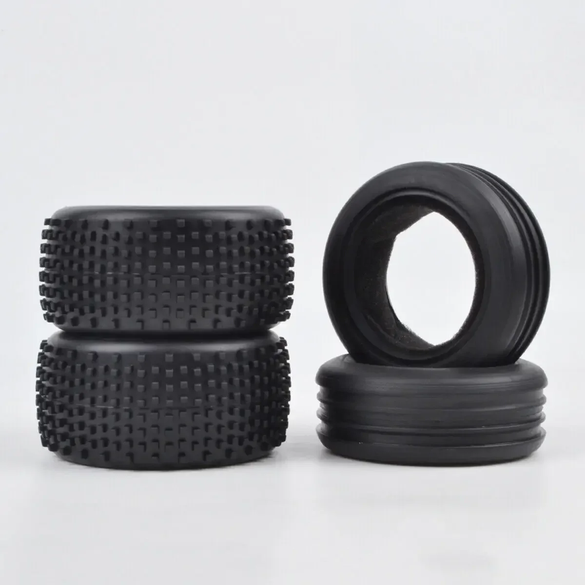 Front Rear Soft Tires for Tamiya DT02/DT01/DF02/DT03/TD2/DN01/Rising Fighter 1/10 2WD Buggy Car