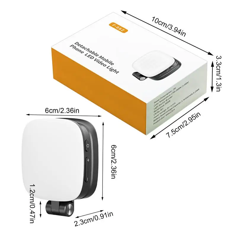 Phone Ring Light Magnetic LED Ring Light For Phone 5 Level Brightness Folding Cool Gadgets With Makeup Mirror For Vlog Recording